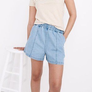 Madewell Denim Easy Pull-On Shorts in Rathmore Wash - Small